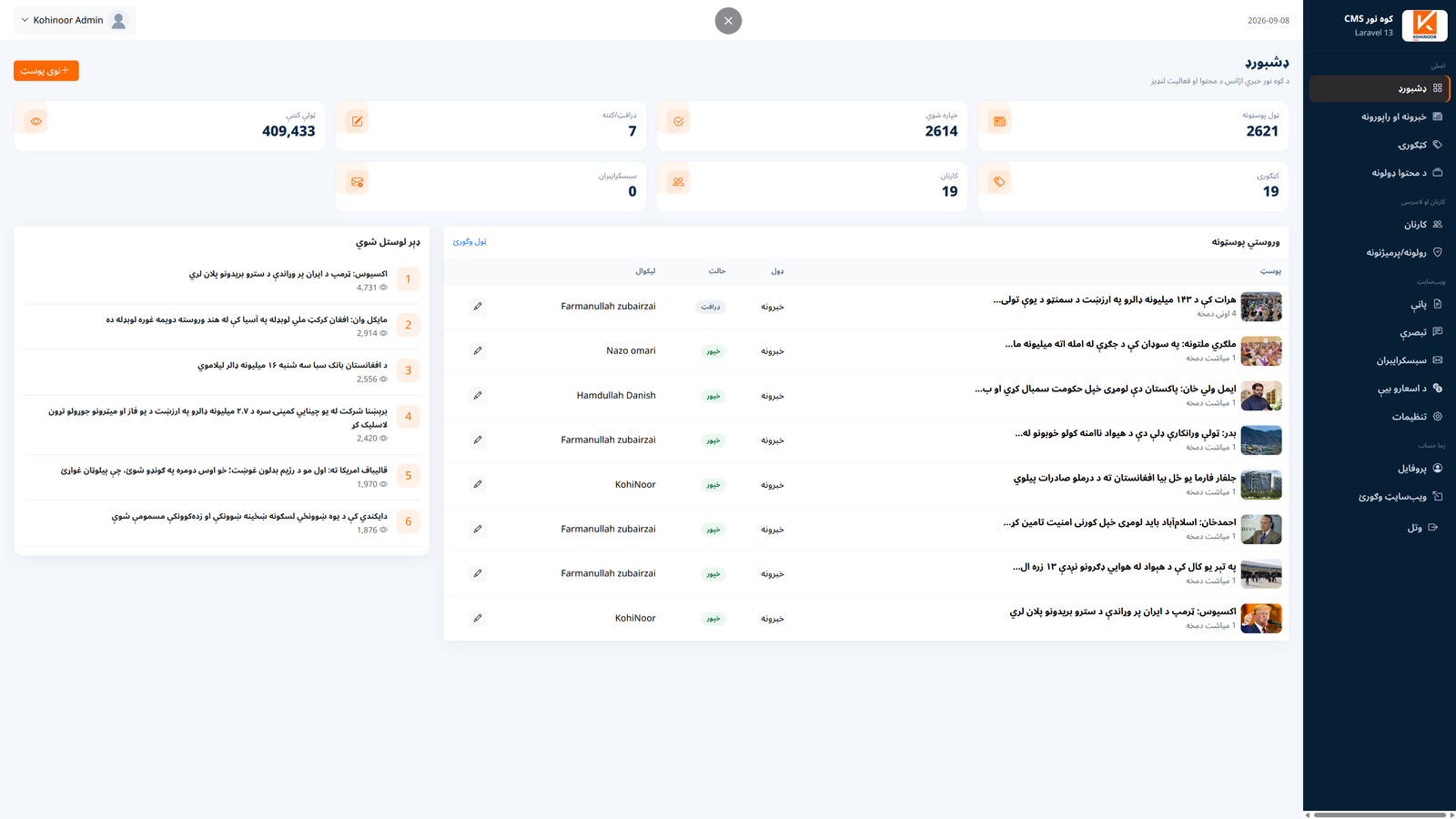 کوه نور خبري اژانس screenshot